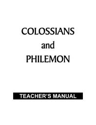 Icon image Colossians and Philemon - Teacher's Manual PDF