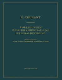 Icon image Vorlesungen über Differential- und Integralrechnung: Band 2: Funktionen mehrerer Veränderlicher, Ausgabe 2