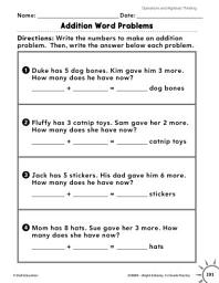 Icon image Operations and Algebraic Thinking: Addition and Subtraction Word Problems