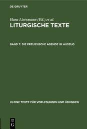 Icon image Die Preussische Agende im Auszug
