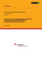 Icon image Potenziale für die Rechnungsprüfung durch die Anwendung des Standards EDIFACT in buchhandelsspezifischen Prozessen
