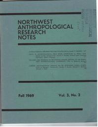 Icon image Northwest Anthropological Research Notes: Volume 3 Number 2