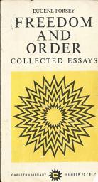 Icon image Freedom and Order: Collected Essays