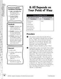 Icon image Academic Vocabulary Level 6--Point of View