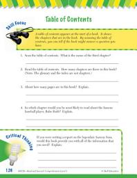 Icon image Read & Succeed Comprehension Level 3: Table of Contents Passages and Questions