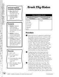 Icon image Academic Vocabulary Level 5--Greek City-States