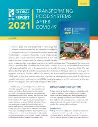 Icon image 2021 Global food policy report: Transforming food systems after COVID-19: Synopsis