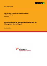 Icon image CO2-Fußabdruck als repräsentativer Indikator für ökologische Nachhaltigkeit