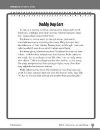 Icon image Test Prep Level 2: Daddy Day Care Comprehension and Critical Thinking