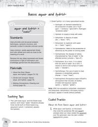 Icon image Content-Area Vocabulary Level 5--Bases aqua- and hydr(o)-