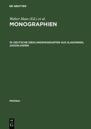 Icon image Deutsche Siedlungsmundarten aus Slawonien, Jugoslawien
