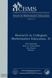 Icon image Research in Collegiate Mathematics Education IV