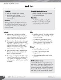 Icon image Operations and Algebraic Thinking Leveled Problems: Writing Money Equations