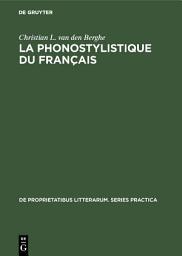 Icon image La phonostylistique du français