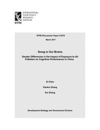 Icon image Smog in our brains: Gender differences in the impact of exposure to air pollution on cognitive performance in China