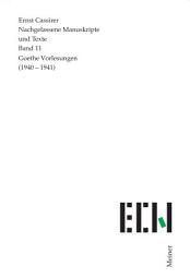 Icon image Goethe Vorlesungen (1940–1941)