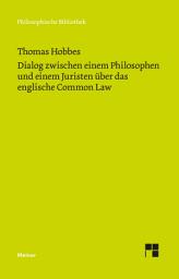 Icon image Dialog zwischen einem Philosophen und einem Juristen über das englische Common Law