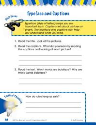 Icon image Read & Succeed Comprehension Level 1: Typeface & Captions Passages and Questions