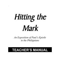 Icon image Hitting the Mark - Teacher's Manual PDF: Philippians