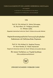 Icon image Papierchromatographische Trennung hydrophober Substanzen mit Cellulose-Ester-Papieren. Ein neues Verfahren zur Peptid-Synthese (Oxazolidonverfahren)