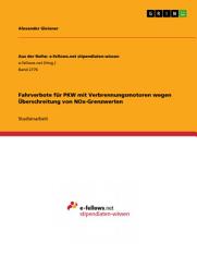 Icon image Fahrverbote für PKW mit Verbrennungsmotoren wegen Überschreitung von NOx-Grenzwerten