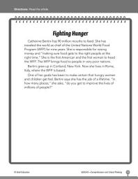 Icon image Test Prep Level 2: Fighting Hunger Comprehension and Critical Thinking