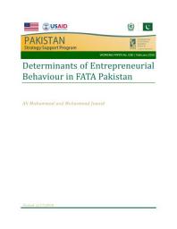 Icon image Determinants of entrepreneurial behaviour in FATA Pakistan