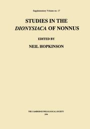 Icon image Studies in the Dionysiaca of Nonnus