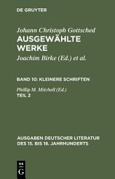 Icon image Kleinere Schriften. Zweiter Teil