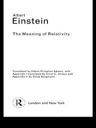 Icon image The Meaning of Relativity
