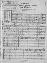 Icon image Quartet fur 2 Violinen, Viola und Violoncell von L. van Beethoven