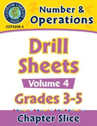 Icon image Number & Operations: Drill Sheets Vol. 4 Gr. 3-5