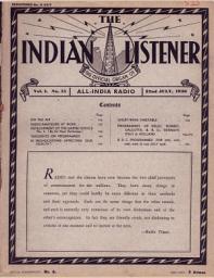 Icon image THE INDIAN LISTENER: Vol. I. No. 15. (22nd JULY 1936)