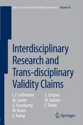 Icon image Interdisciplinary Research and Trans-disciplinary Validity Claims