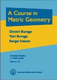 Icon image A Course in Metric Geometry