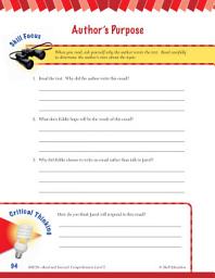 Icon image Read & Succeed Comprehension Level 5: Author's Purpose Passages and Questions