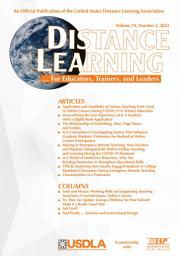 Icon image Distance Learning: Volume 19 #2
