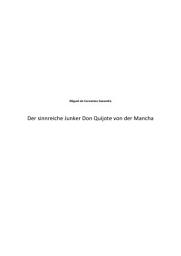 Icon image Der sinnreiche Junker Don Quijote von der Mancha: Ausgabe 2