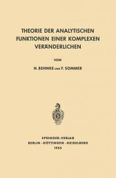 Icon image Theorie der analytischen Funktionen einer komplexen Veränderlichen