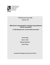 Icon image Will China’s demographic transition exacerbate its income inequality?: A CGE modeling with top-down microsimulation