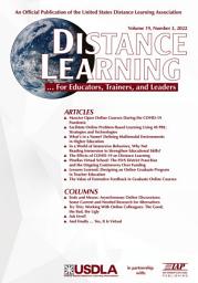 Icon image Distance Learning: Volume 19 #3