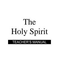 Icon image The Comforter - Teacher's Manual PDF: The Holy Spirit