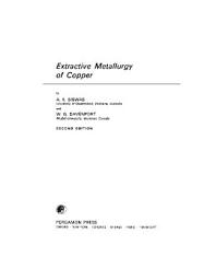 Icon image Extractive Metallurgy of Copper: International Series on Materials Science and Technology, Edition 2