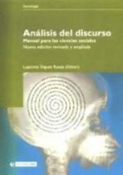 Icon image Análisis del discurso. Manual para las ciencias sociales
