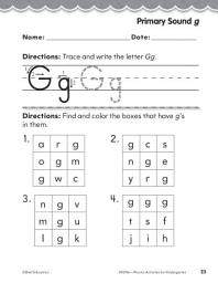 Icon image Kindergarten Foundational Phonics Skills: Primary Sound g