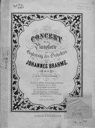 Icon image Concert fur das Pianoforte mit Begleitung des Orchesters, comp. v. Johannes Brahms