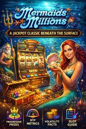 Icon image Mermaids Millions: A Jackpot Classic Beneath the Surface: Progressive prizes, RTP, volatility, and slot guide