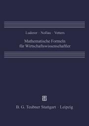 Icon image Mathematische Formeln für Wirtschaftswissenschaftler: Ausgabe 2