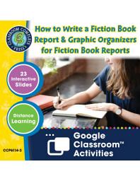 Icon image How to Write a Book Report: How to Write a Fiction Book Report & Graphic Organizers for Fiction Book Reports - Google Slides Gr. 5-8