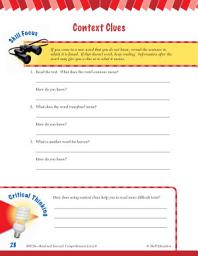 Icon image Read & Succeed Comprehension Level 6: Context Clues Passages and Questions